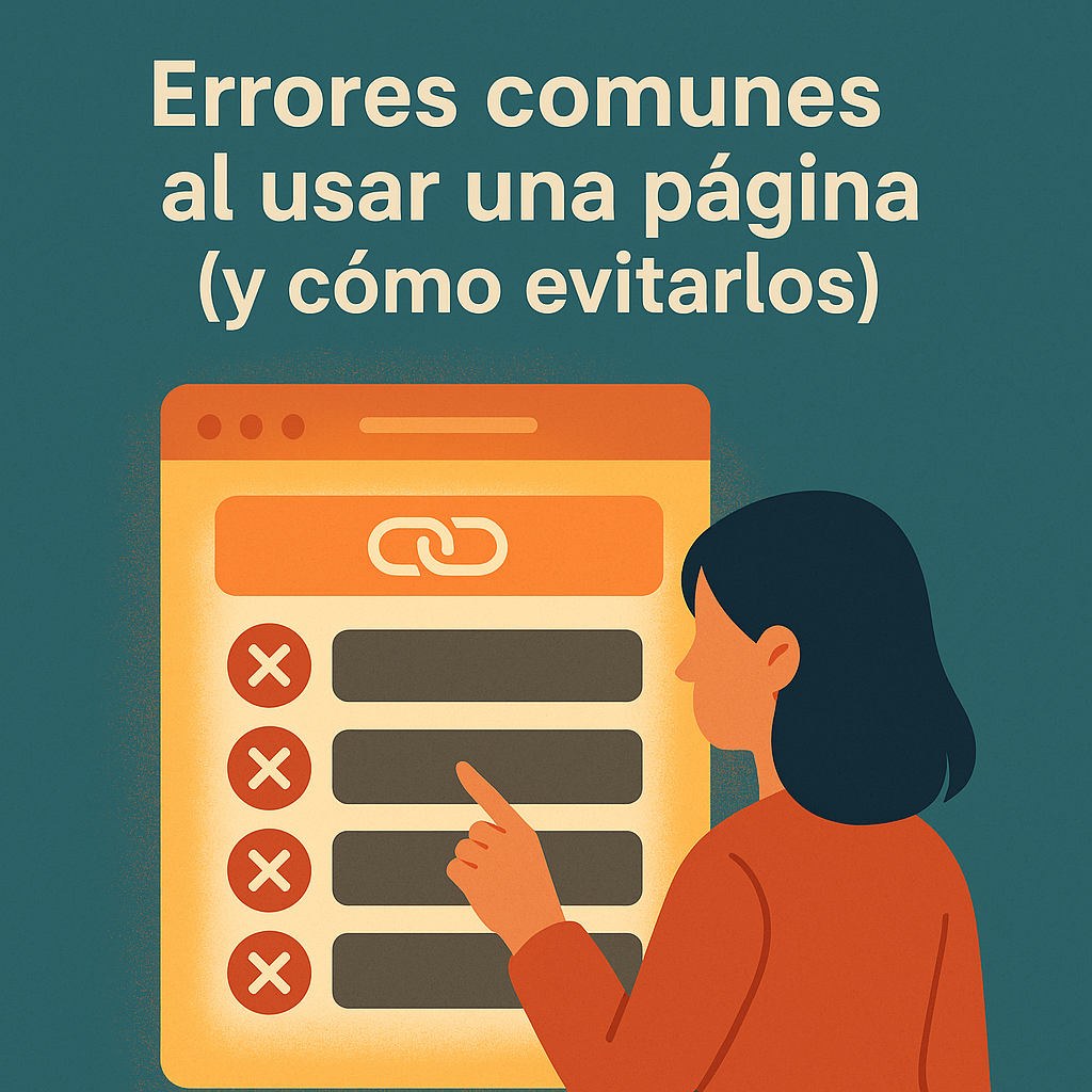 Errores comunes al usar una página de enlaces (y cómo evitarlos)