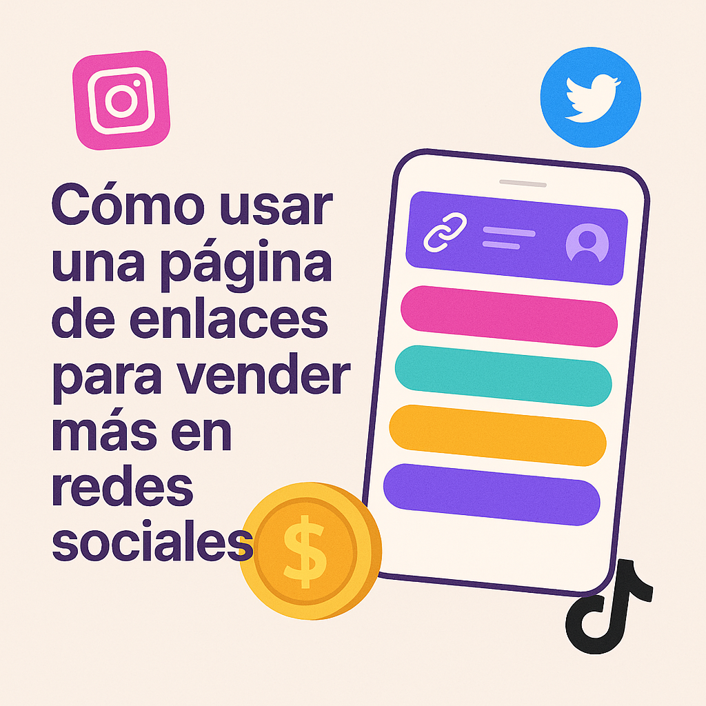 Cómo usar una página de enlaces para vender más en redes sociales