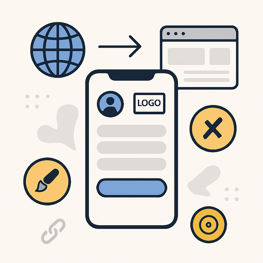 Cómo usar tu página de enlaces como página principal si no tenés una web.