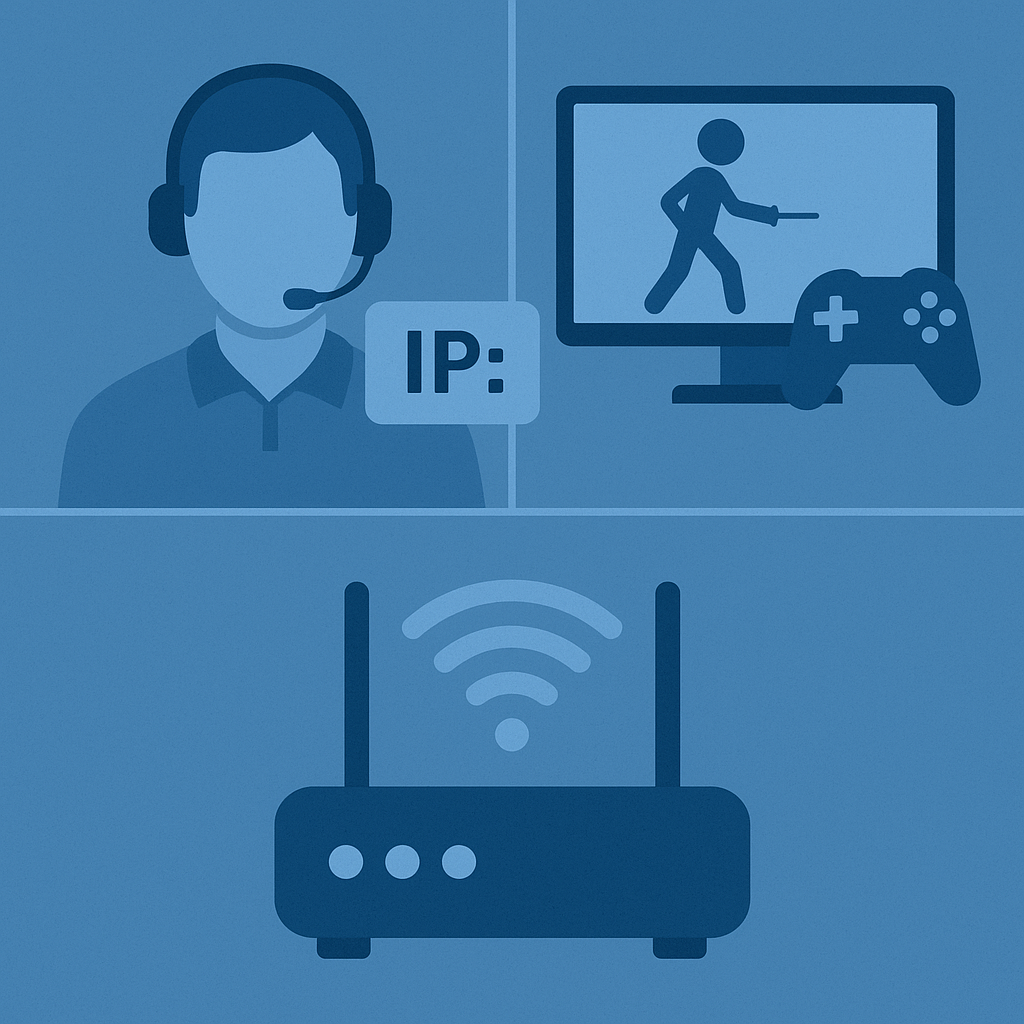 Casos donde necesitás saber tu IP: soporte técnico, juegos y routers